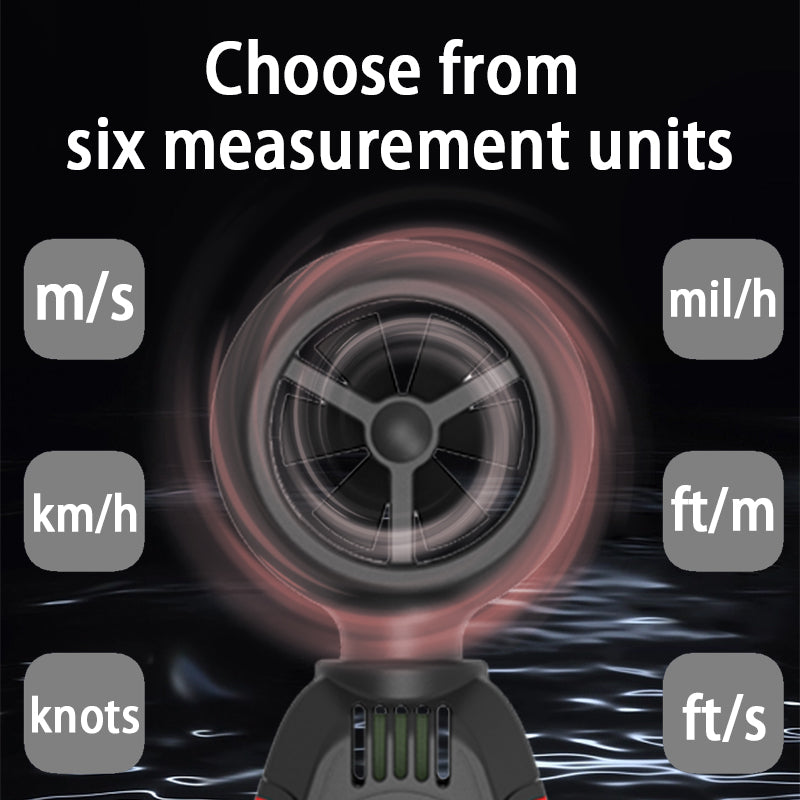 ZOYI Handheld ZT-FS1 high precision anemometer Air volume Wind temperature and humidity measurement anemometer