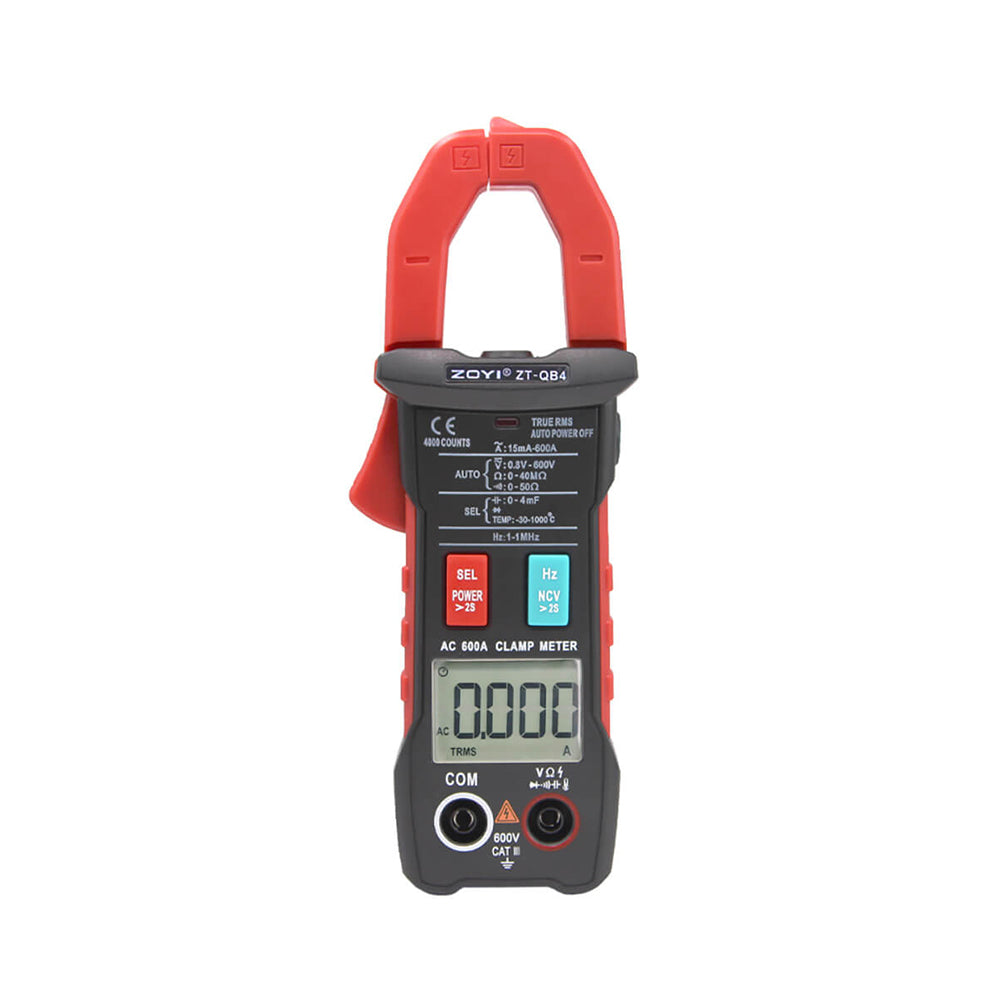 ZOYI ZT-QB1 Digital Bluetooth Multimeter Clamp Meter 4000 Count True RMS DC/AC Voltage Tester AC Current Hz Capacitance Ohm