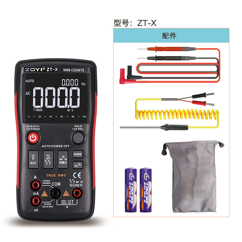 ZOYI ZT-X Digital Multimeter 9999 Counts High-precision Auto Range NCV Multimetro VFC Micro Current Voltage Tester LCR Tester