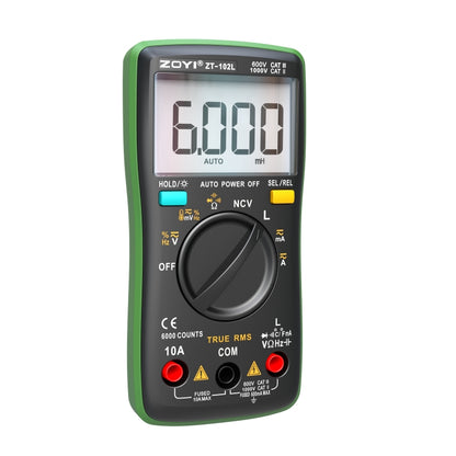 102L Automatic Range Inductance Multimeter Tester: Compact High-Precision Anti-Burn Digital Multimeter Tester with Multi Testers Function (60H)