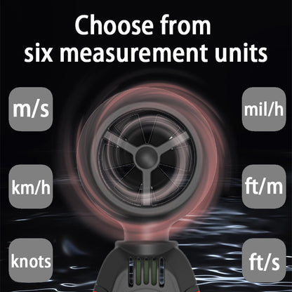 ZOYI Handheld ZT-FS1 high precision anemometer Air volume Wind temperature and humidity measurement anemometer