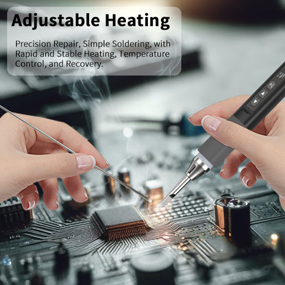 N1 Smart Electric Soldering Iron - 96W Precision Soldering with OLED Display, Rapid Heating, Adjustable Temperature, and PD/QC Protocol Charging