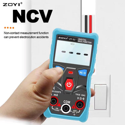 ZOYI S1/2/3 Digital Multimeter tester autoranging True rms automotriz Mmultimetro with NCV LCD backlight Flashlight like RM403B