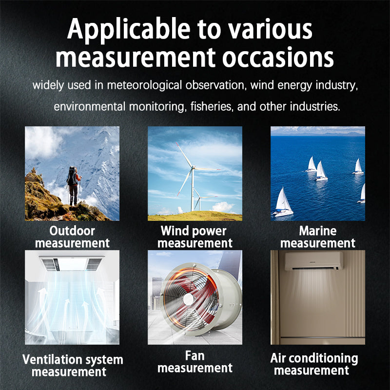 ZOYI Handheld ZT-FS1 high precision anemometer Air volume Wind temperature and humidity measurement anemometer