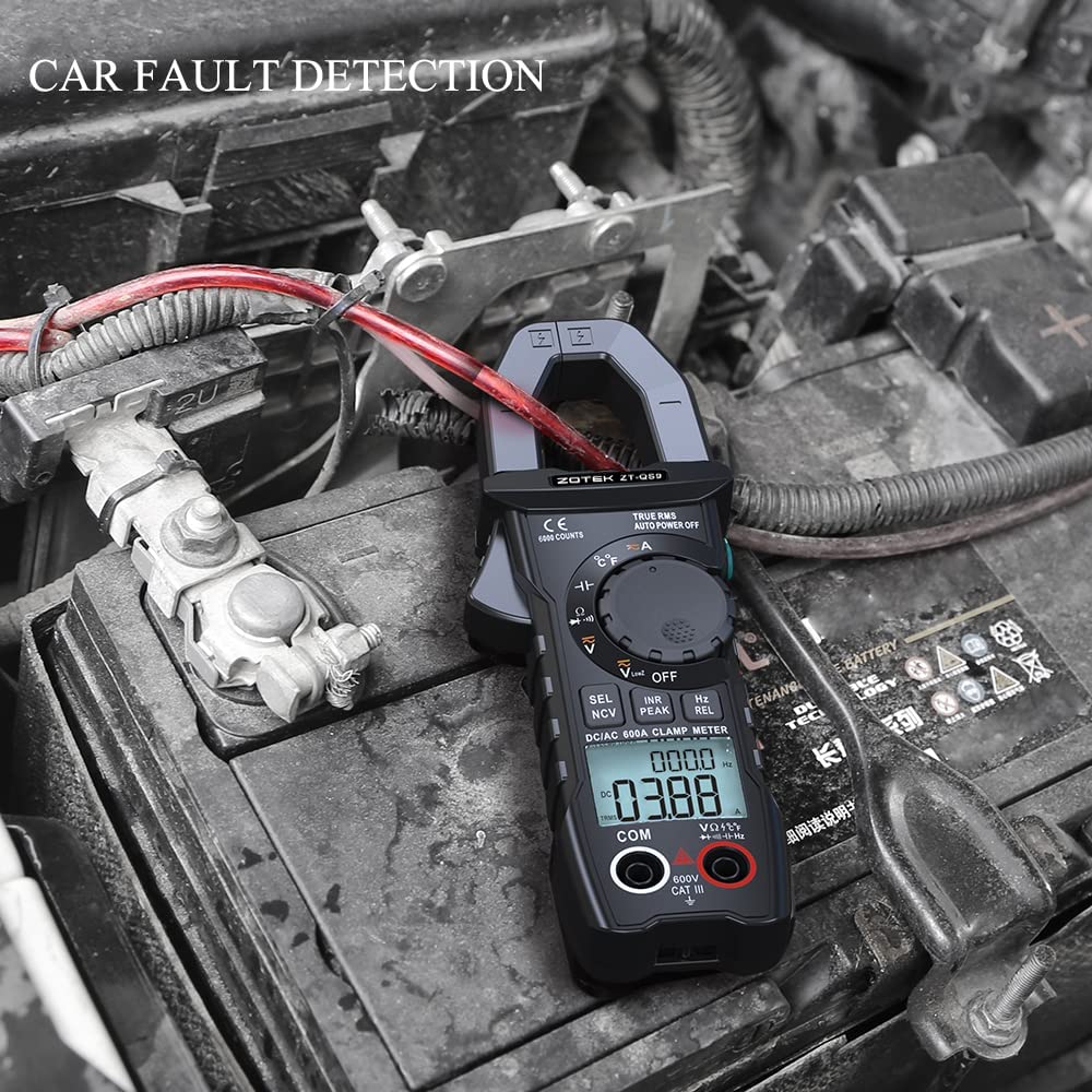 [AMZ FBA Shipping]  ZT-QS9 clamp Meter dc T-RMS 6000 Counts Multimeter Tester Measuring Starting Current The Clamp Multimeter AC DC Current Voltage Diode Tester Digital multimeter Tester Voltmeter diode Meter (Copy)