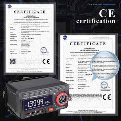 ZT-5566SE Desktop Multimeter, Multi Testers multimeter That integrates Work and Daily Life Multifunctional Diode Tester Resistance Meter