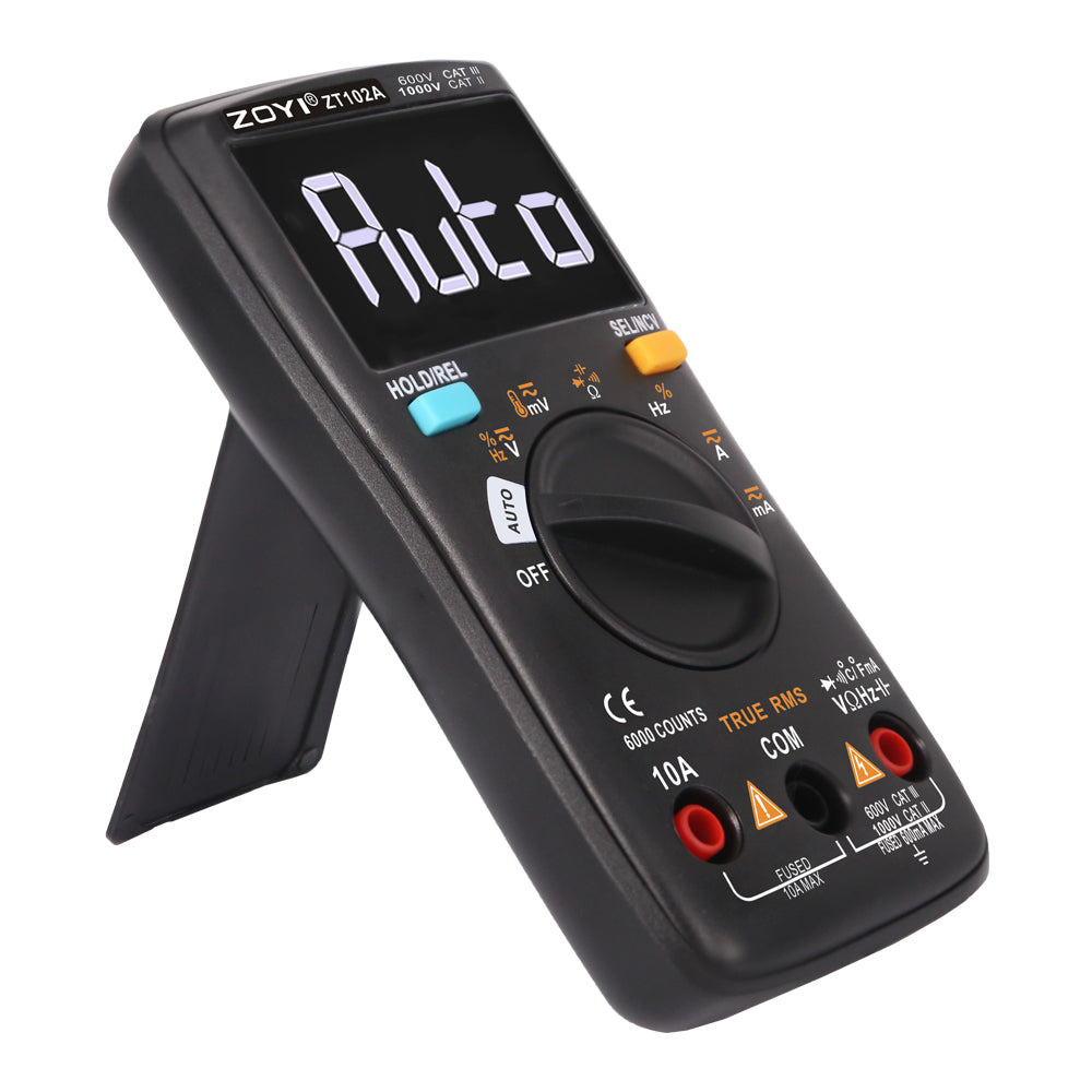 [AMZ FBA Shipping]  ZT-102A Digital multimeter auto ranging Multimeter Smart+Automatic Range 6000 Counts multimeter diode (Copy)