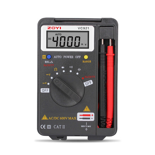 ZOYI VC921 Pocket Style Digital Multimeter 4000 Counts T-RMS Auto Range EBTN DC AC Voltmeter Ammeter Capacitor Ohm Hz NCV Tester
