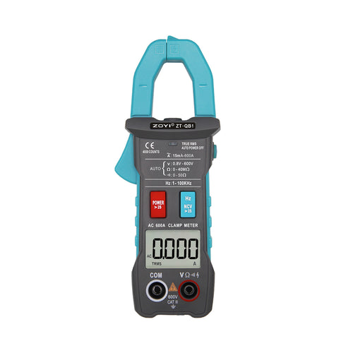 ZOYI ZT-QB1 Digital Bluetooth Multimeter Clamp Meter 4000 Count True RMS DC/AC Voltage Tester AC Current Hz Capacitance Ohm