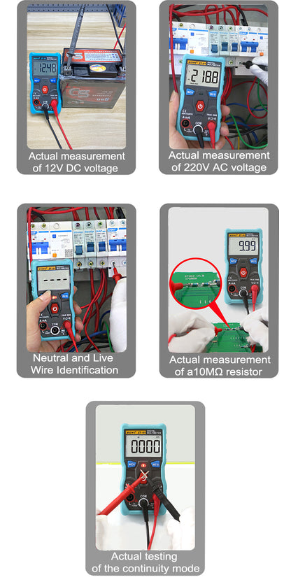 S1 Digital Multimeter Tester Autoranging True RMS Automotive Multimeter with NCV, LCD Backlight Flashlight